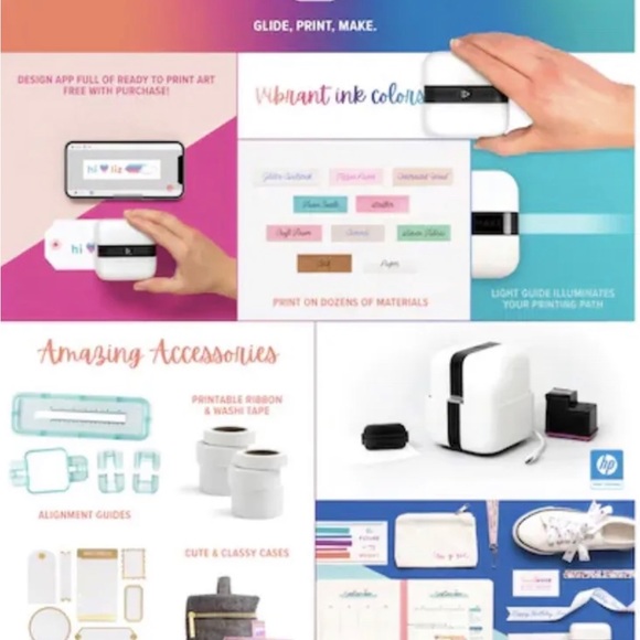 Mini printer. 
Glide, print, and make DIY designs with this handheld PrintMaker. - Picture 5 of 13